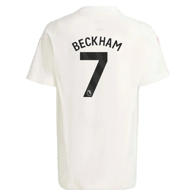 2023-2024 Man Utd Training Tee (White) - Kids (Beckham 7) — Shop Online