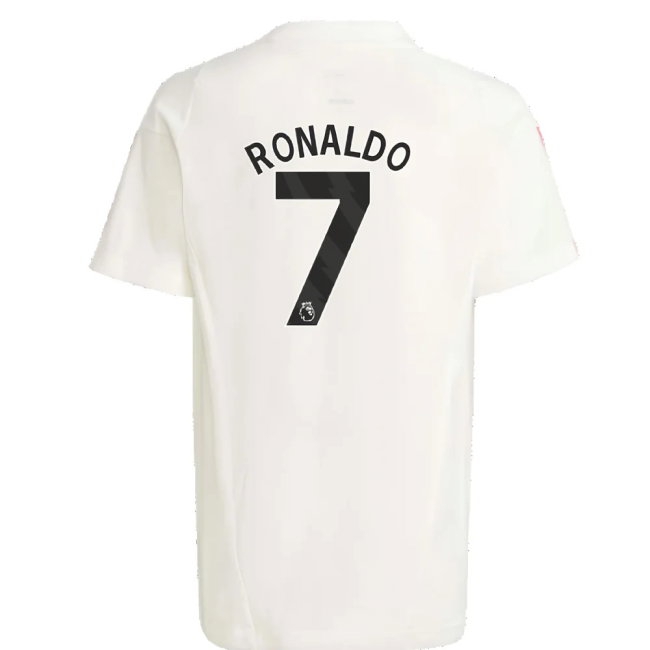 2023-2024 Man Utd Training Tee (White) - Kids (Ronaldo 7) — Buy Online