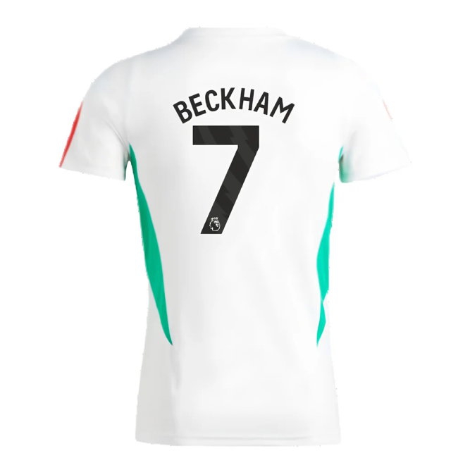 2023-2024 Man Utd Training Jersey (White) - Ladies (Beckham 7) — Buy Online