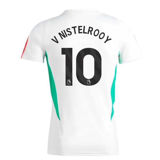 2023-2024 Man Utd Training Jersey (White) - Ladies (V Nistelrooy 10) — Buy Now