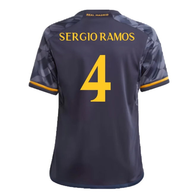 2023-2024 Real Madrid Away Shirt (Kids) (Sergio Ramos 4) — Buy Now