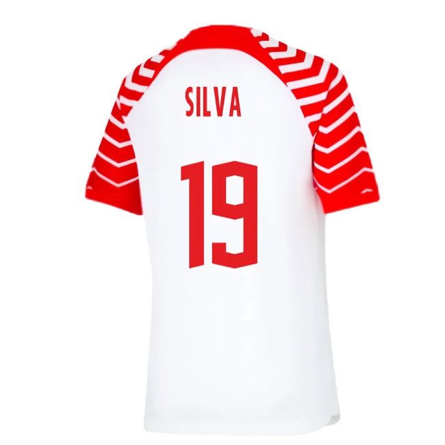 2023-2024 Red Bull Leipzig Home Shirt (Kids) (Silva 19) — Buy Online