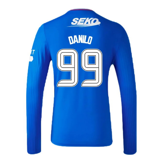 2023-2024 Rangers Long Sleeve Home Shirt (Danilo 99) — Shop Now