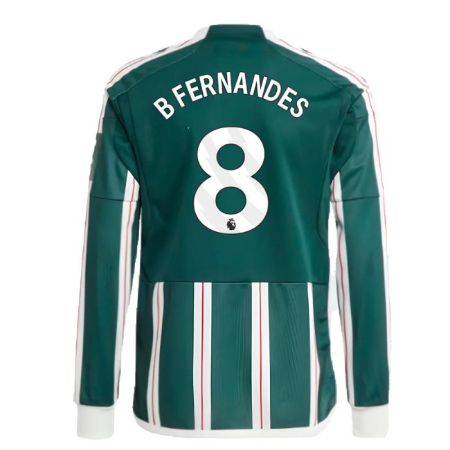 2023-2024 Man Utd Away Long Sleeve Shirt (Kids) (B Fernandes 8) — Shop Now