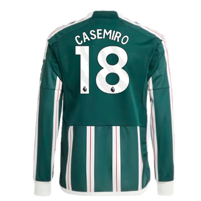 2023-2024 Man Utd Away Long Sleeve Shirt (Kids) (Casemiro 18) — Shop Online