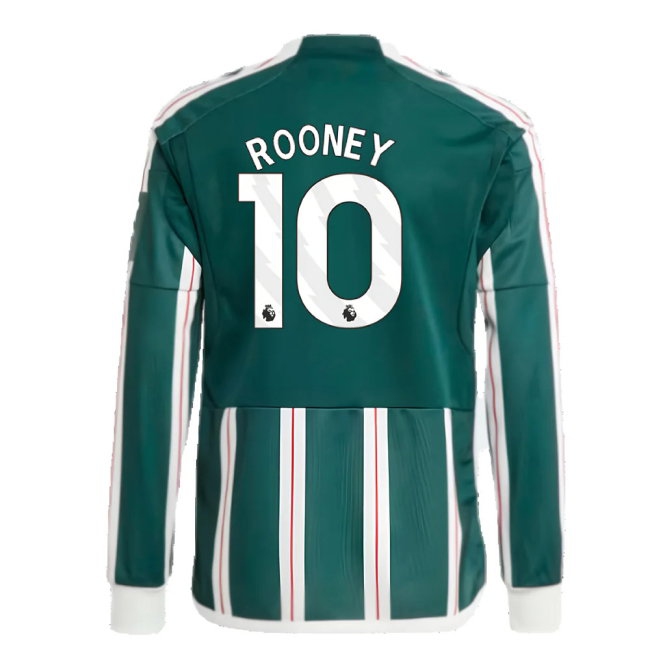 2023-2024 Man Utd Away Long Sleeve Shirt (Kids) (Rooney 10) — Buy Online