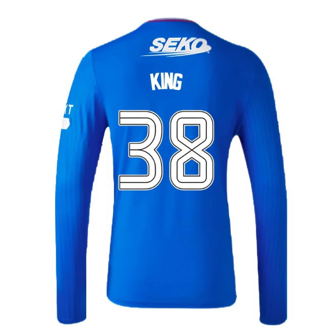 2023-2024 Rangers Long Sleeve Home Shirt (King 38) — Buy Now