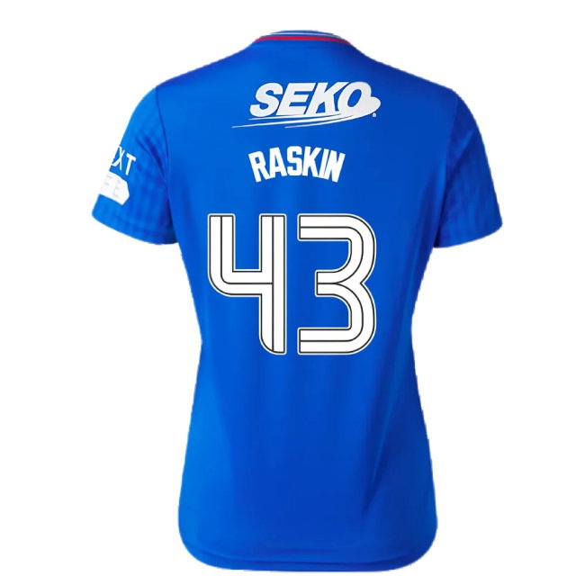2023-2024 Rangers Home Shirt (Ladies) (Raskin 43) — Shop Now