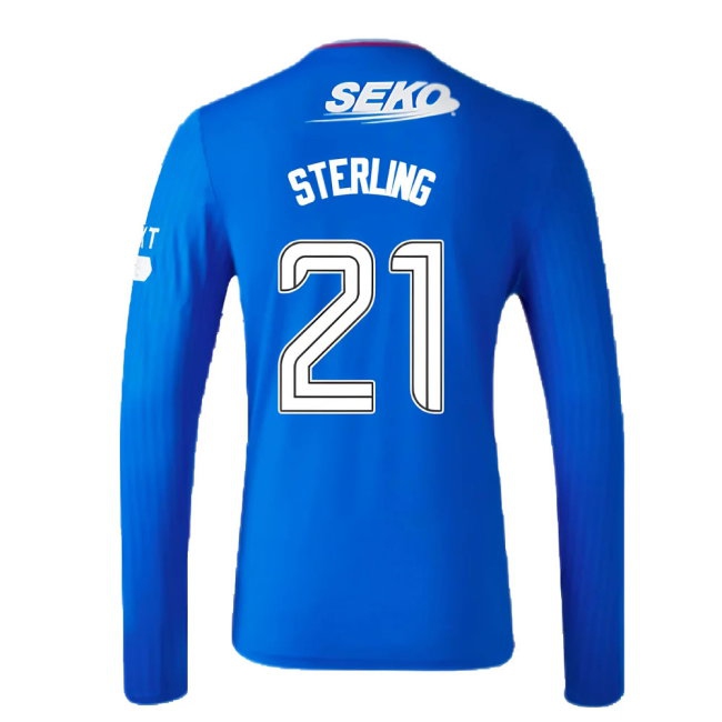 2023-2024 Rangers Long Sleeve Home Shirt (Sterling 21) — Shop Online