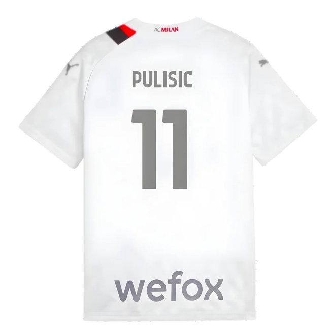 2023-2024 AC Milan Away Shirt (Kids) (Pulisic 11) — Shop Online