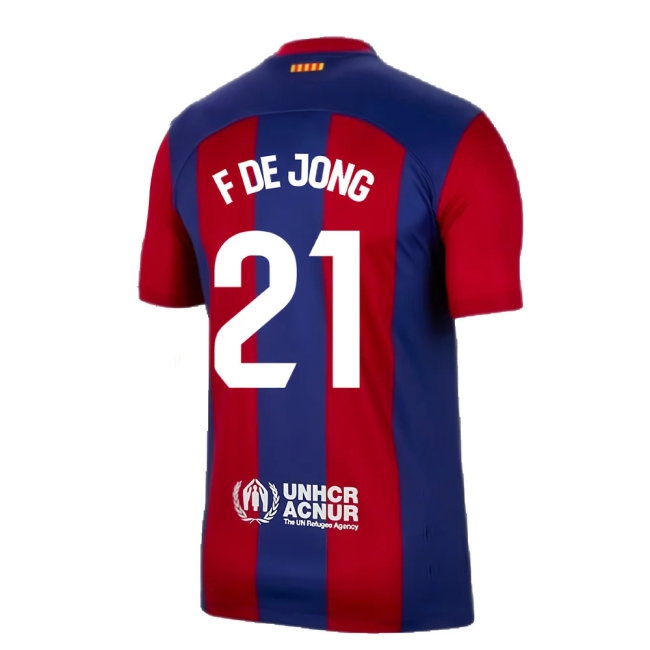 2023-2024 Barcelona Home Shirt (F De Jong 21) — Shop Online
