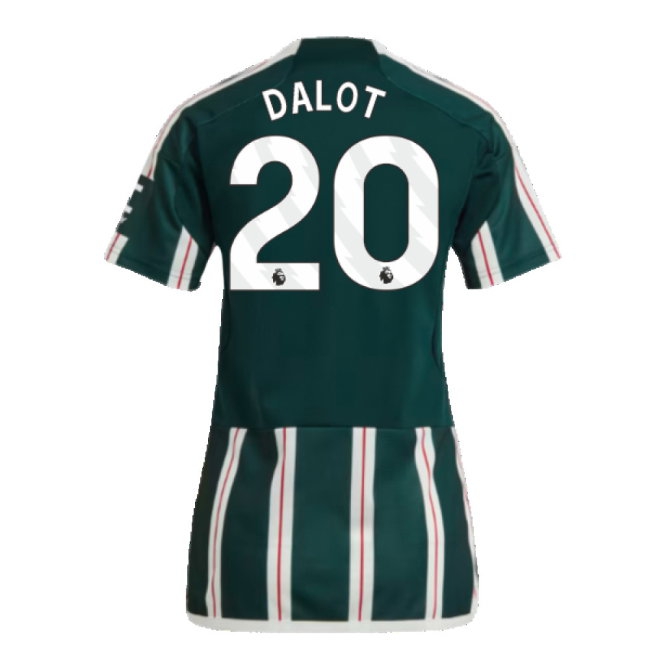 2023-2024 Man Utd Away Shirt (Ladies) (Dalot 20) — Buy Now