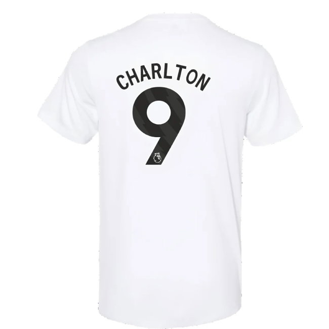 2023-2024 Man Utd Training Tee (White) (Charlton 9) — Buy Now