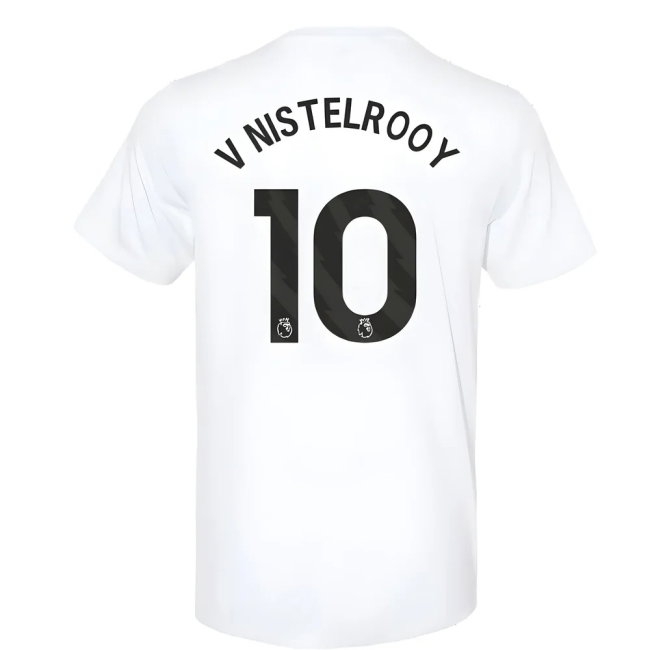 2023-2024 Man Utd Training Tee (White) (V Nistelrooy 10) — Buy Now