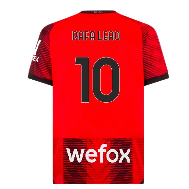 2023-2024 AC Milan Home Shirt (Rafa Leao 10) — Buy Online