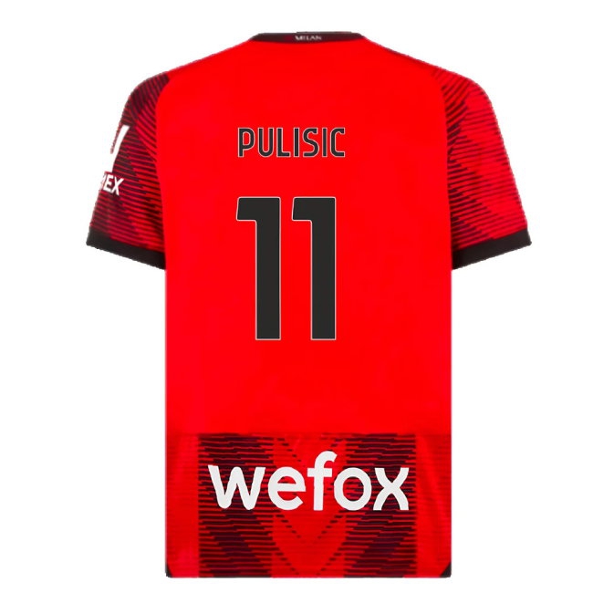 2023-2024 AC Milan Home Shirt (Pulisic 11) — Shop Now