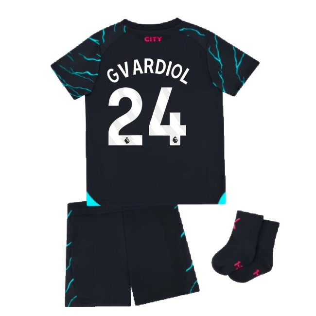 2023-2024 Man City Third Baby Kit (Gvardiol 24) — Buy Online