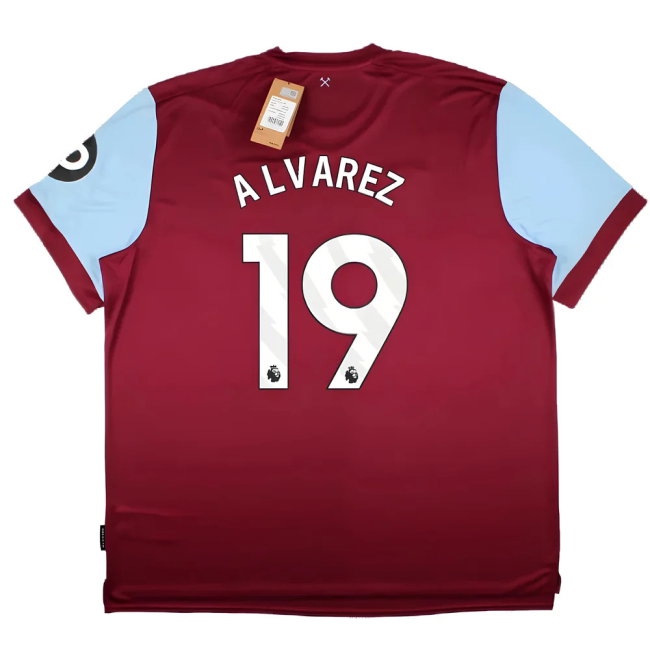 2023-2024 West Ham United Home Shirt (ALVAREZ 19) — Shop Now