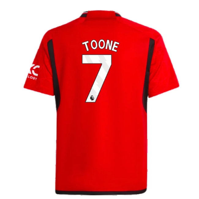 2023-2024 Man Utd Home Shirt (Kids) (Toone 7) — Shop Now