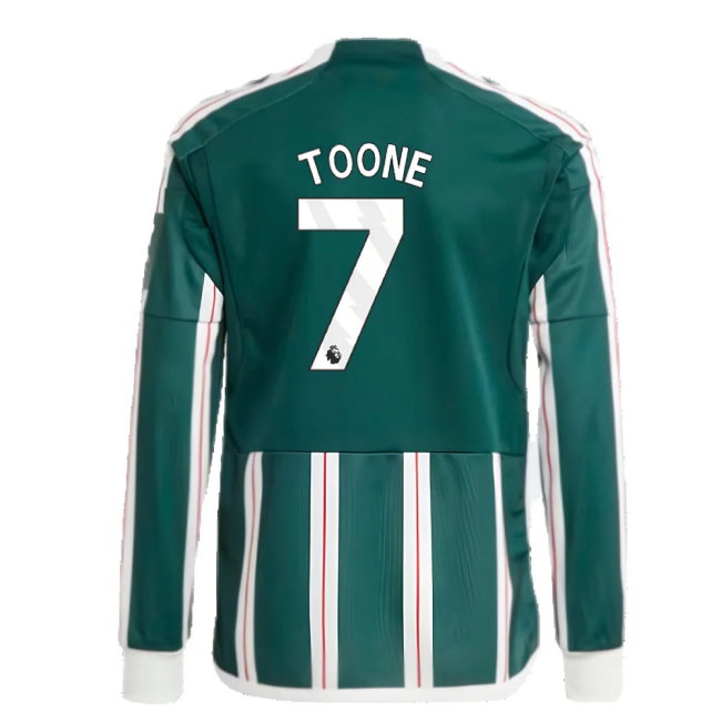 2023-2024 Man Utd Away Long Sleeve Shirt (Kids) (Toone 7) — Shop Now