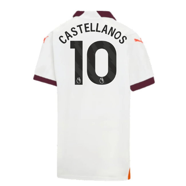 2023-2024 Man City Away Shirt (Kids) (Castellanos 10) — Shop Now