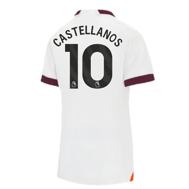 2023-2024 Man City Away Shirt (Ladies) (Castellanos 10) — Shop Online