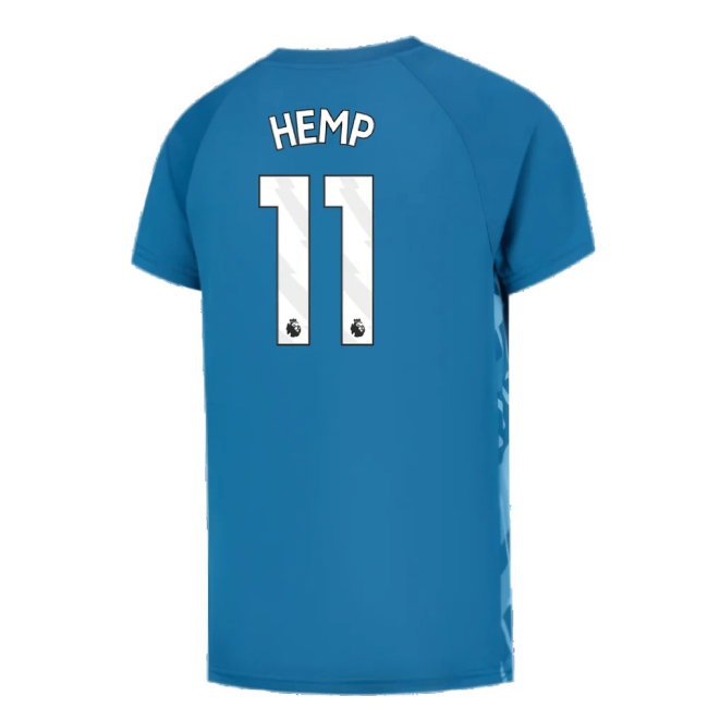 2023-2024 Man City Pre-Match Jersey (Lake Blue) - Kids (Hemp 11) — Buy Online