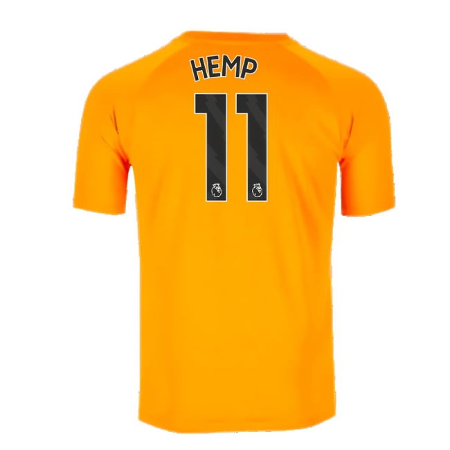 2023-2024 Man City Pre-Match Jersey (Orange) (Hemp 11) — Shop Online