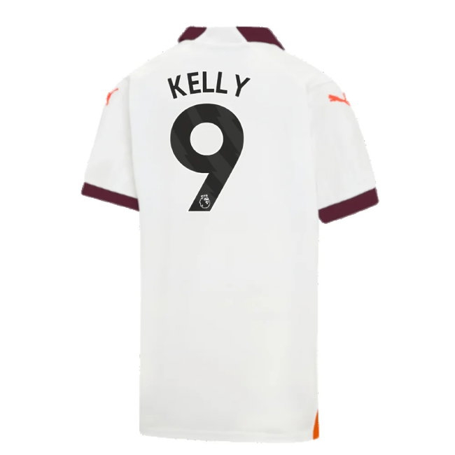 2023-2024 Man City Away Shirt (Kids) (Kelly 9) — Buy Now