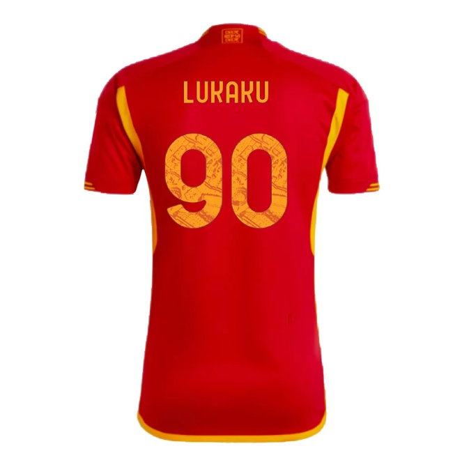 2023-2024 AS Roma Home Shirt (LUKAKU 90) — Buy Online