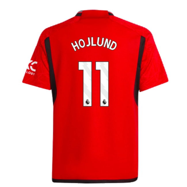 2023-2024 Man Utd Home Shirt (Kids) (Hojlund 11) — Shop Now