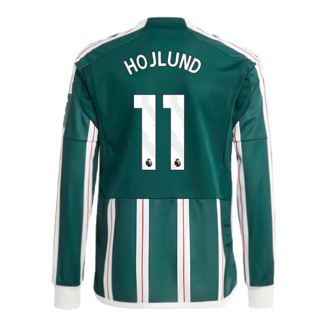 2023-2024 Man Utd Away Long Sleeve Shirt (Kids) (Hojlund 11) — Buy Online