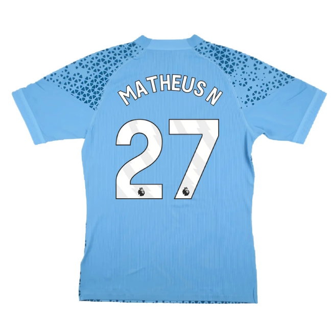 2023-2024 Man City Training Jersey Pro (Light Blue) (Matheus N 27) — Shop Now