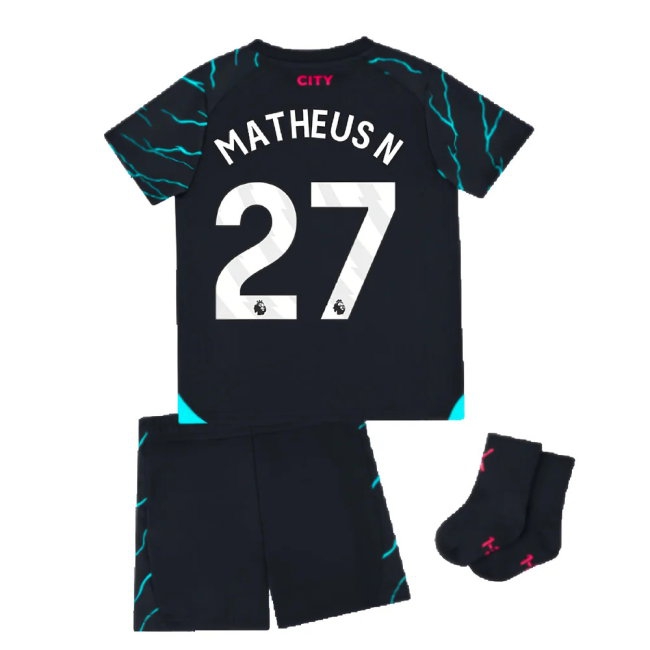 2023-2024 Man City Third Baby Kit (Matheus N 27) — Buy Online