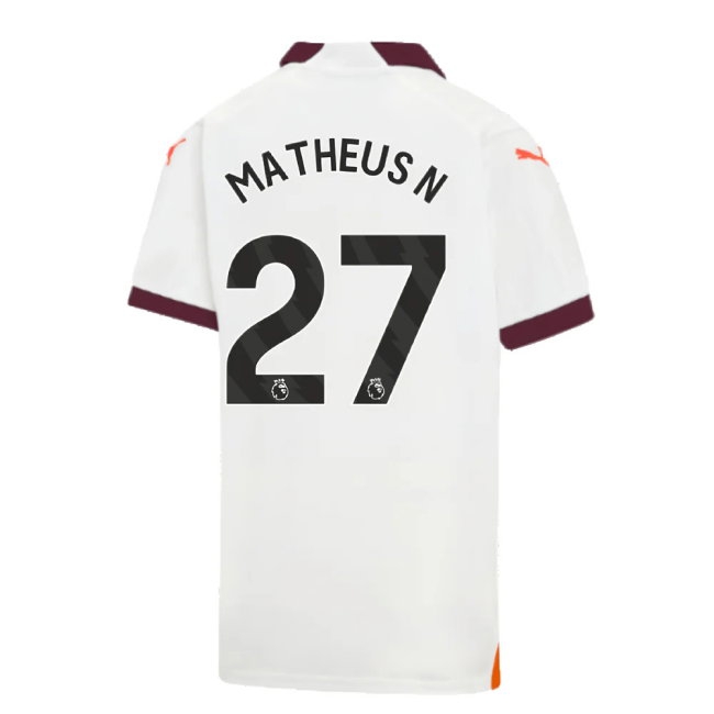 2023-2024 Man City Away Shirt (Kids) (Matheus N 27) — Buy Now