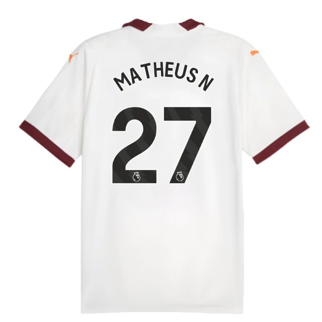 2023-2024 Man City Away Shirt (Matheus N 27) — Shop Now