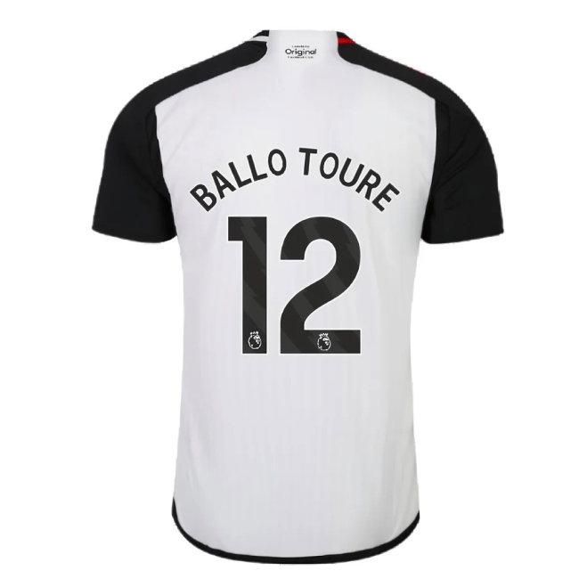 2023-2024 Fulham Home Shirt (Ballo Toure 12) — Shop Now