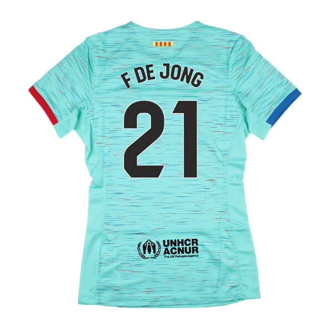 2023-2024 Barcelona Third Shirt (Womens) (F De Jong 21) — Shop Now