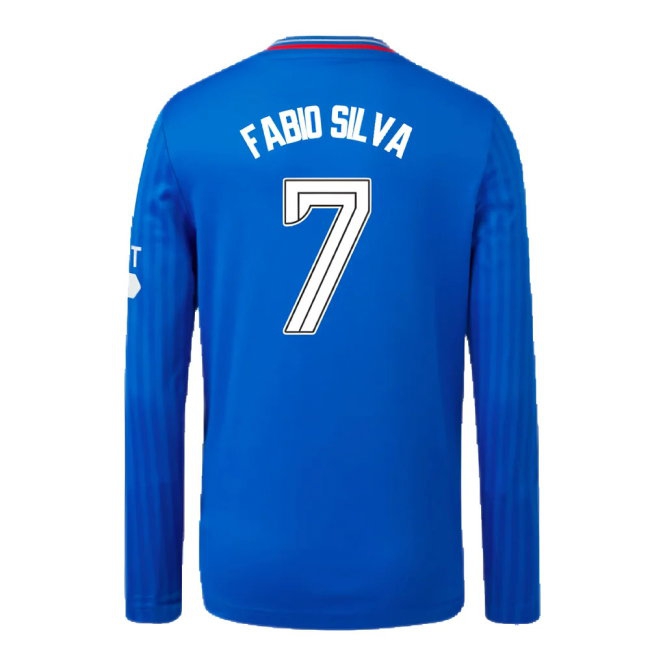 2023-2024 Rangers Long Sleeve Home Shirt (Kids) (Fabio Silva 7) — Buy Online