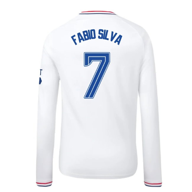 2023-2024 Rangers Away Long Sleeve Shirt (Kids) (Fabio Silva 7) — Shop Now