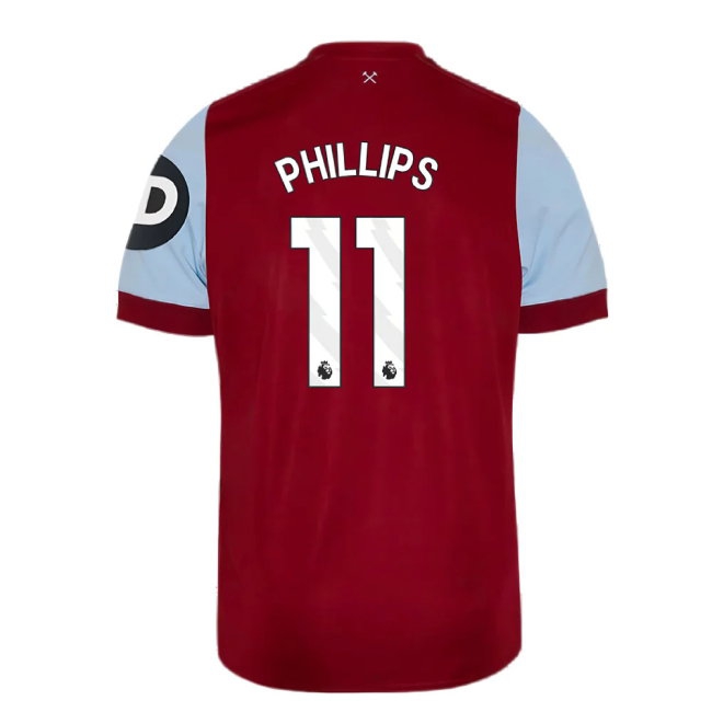 2023-2024 West Ham Home Shirt (Kids) (Phillips 11) — Buy Online