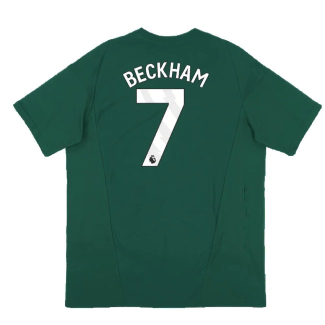 2023-2024 Man Utd Training Tee (Green) (Beckham 7) — Shop Now
