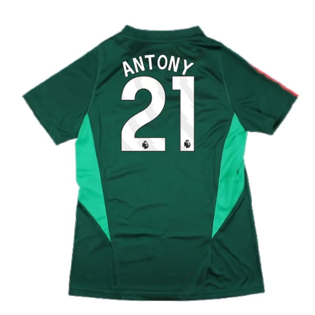2023-2024 Man Utd Training Shirt (Green) - Ladies (Antony 21) — Shop Online