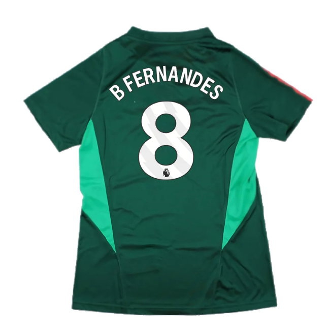 2023-2024 Man Utd Training Shirt (Green) - Ladies (B Fernandes 8) — Buy Now