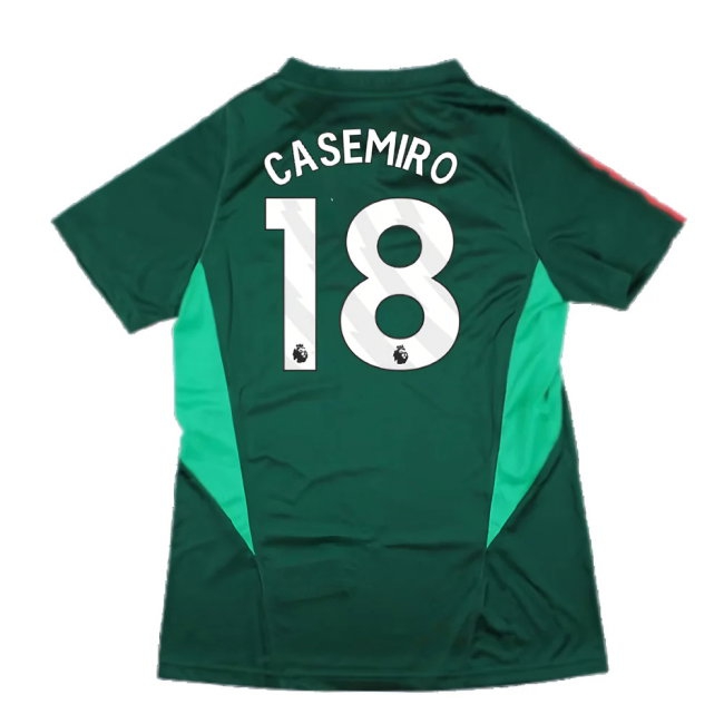 2023-2024 Man Utd Training Shirt (Green) - Ladies (Casemiro 18) — Shop Now