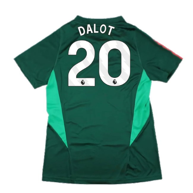 2023-2024 Man Utd Training Shirt (Green) - Ladies (Dalot 20) — Buy Now