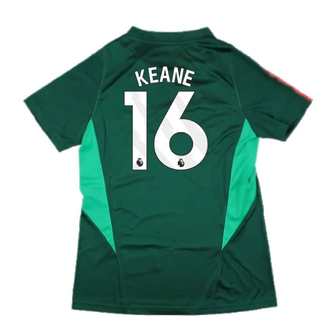 2023-2024 Man Utd Training Shirt (Green) - Ladies (Keane 16) — Shop Online