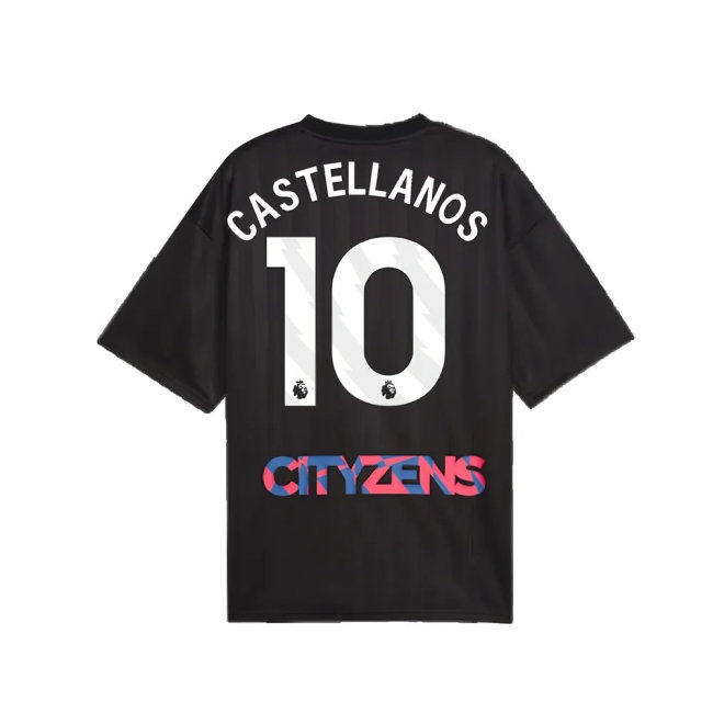 2023-2024 Man City FtblNrgy Jersey (Black) (Castellanos 10) — Shop Online