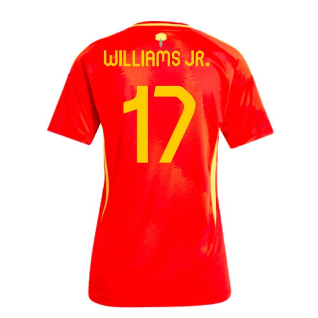 2024-2025 Spain Home Shirt (Ladies) (Williams JR. 17) — Shop Now
