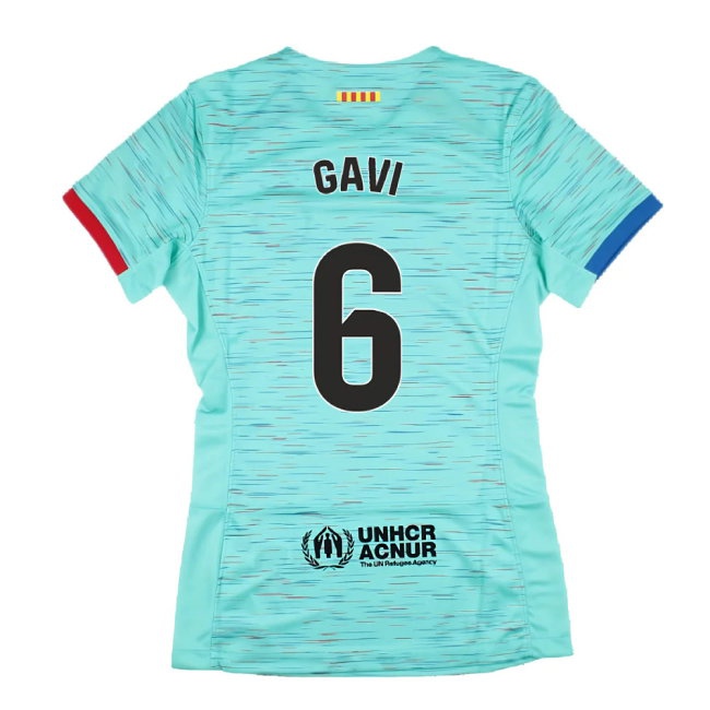 2023-2024 Barcelona Third Shirt (Womens) (Gavi 6) — Buy Online